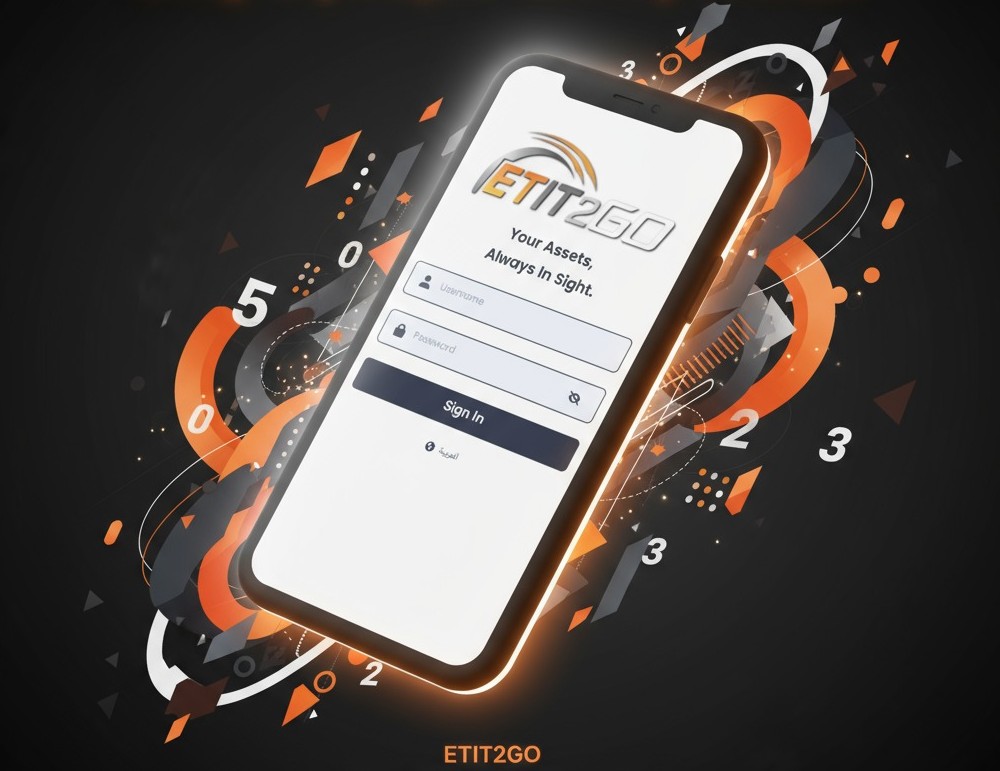 Mobile tracking application shown on a handset