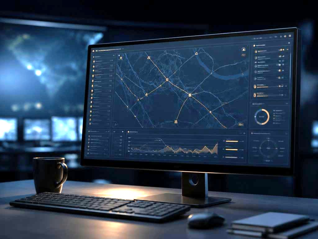 Fleet management platform running on a control-room workstation